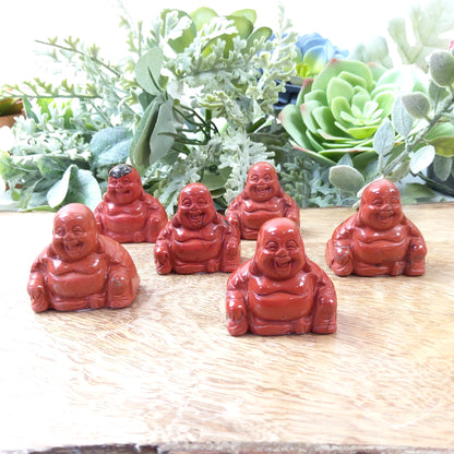 Red Jasper Crystal Buddha - Crystal Happenings