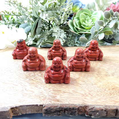 Red Jasper Crystal Buddha - Crystal Happenings