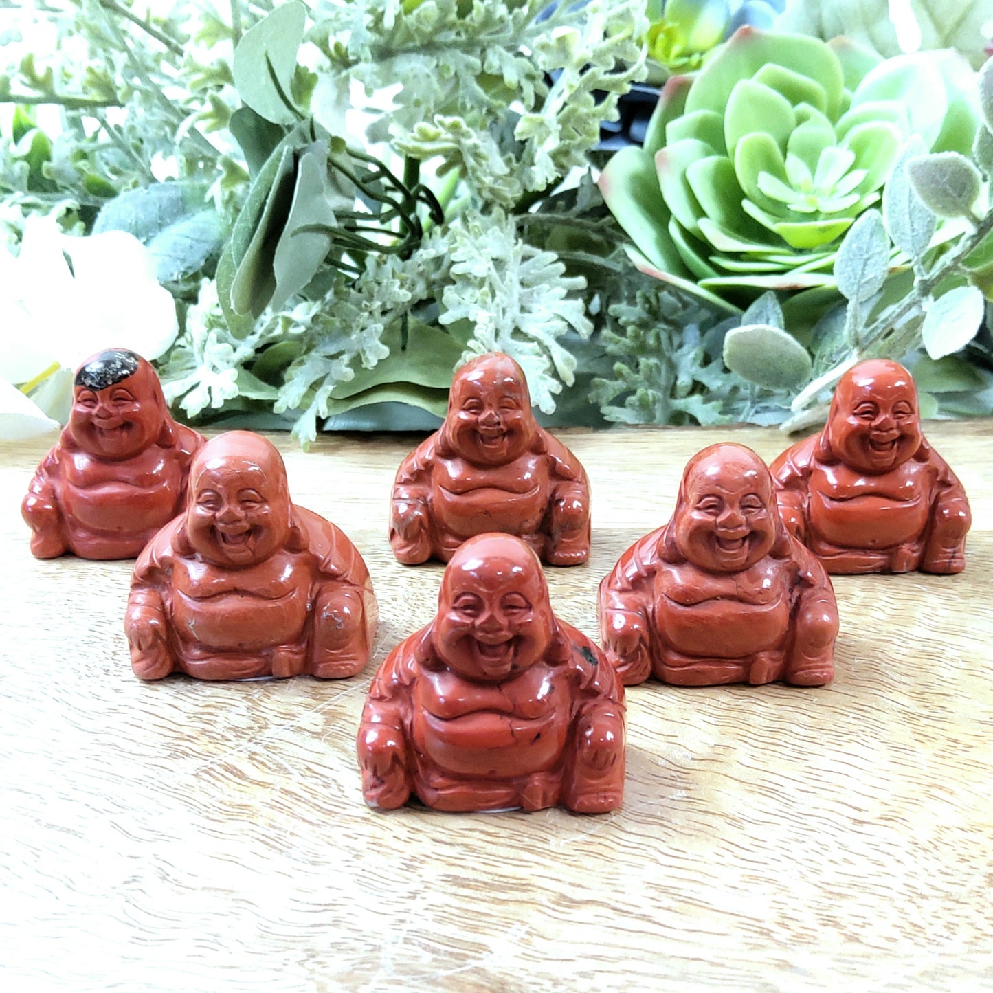 Red Jasper Crystal Buddha - Crystal Happenings