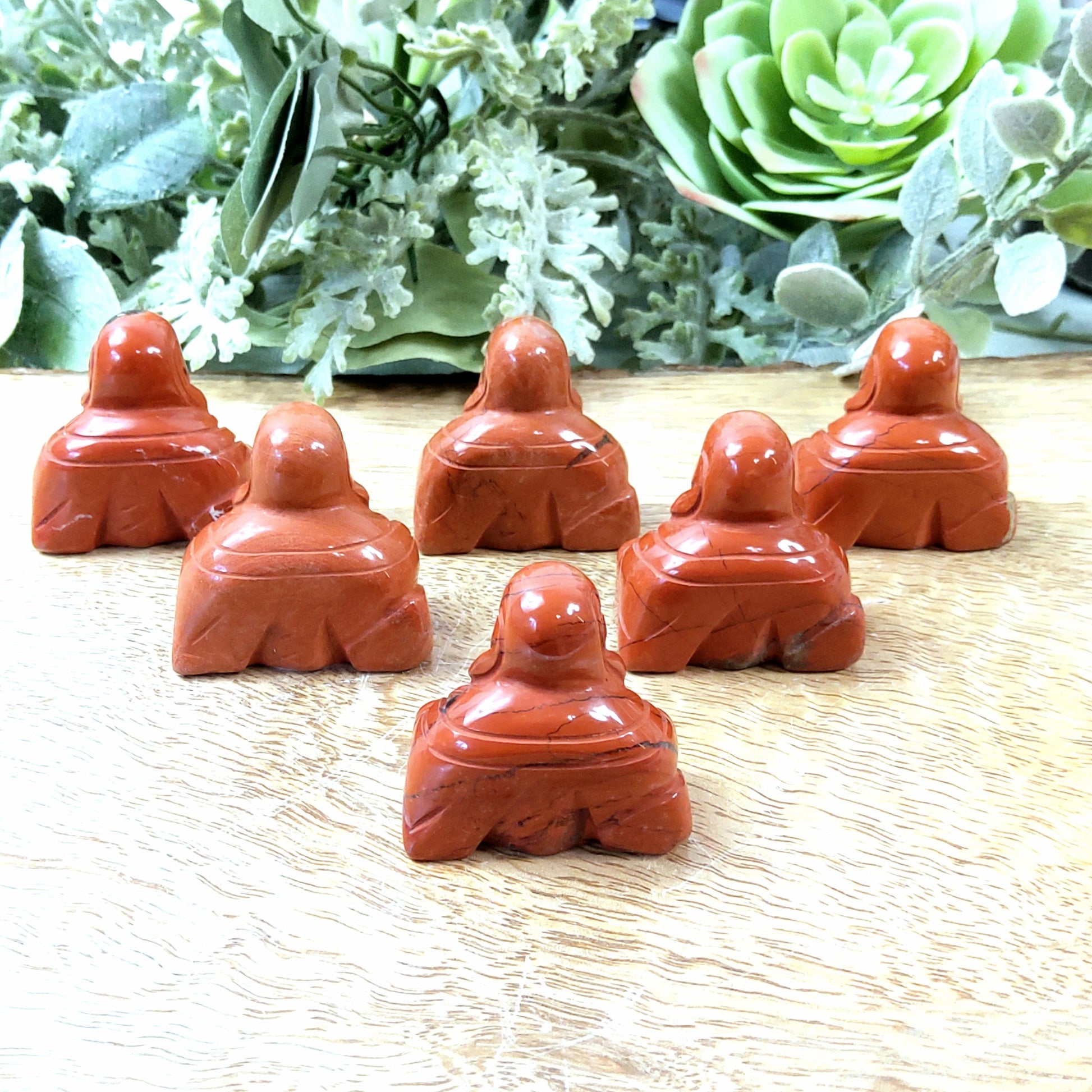 Red Jasper Crystal Buddha - Crystal Happenings