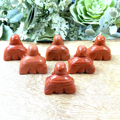 Red Jasper Crystal Buddha - Crystal Happenings