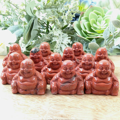 Red Jasper Crystal Buddha - Crystal Happenings