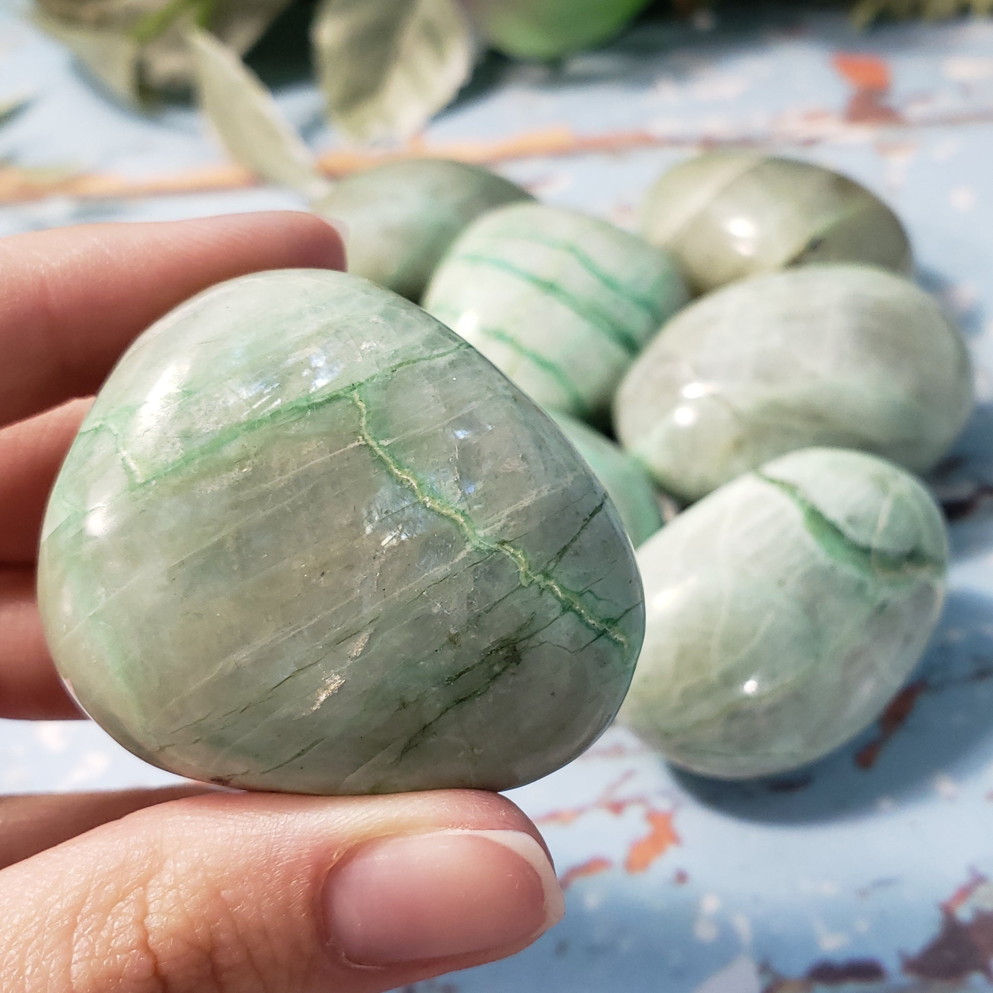 Garnierite Pocket Stones - Crystal Happenings