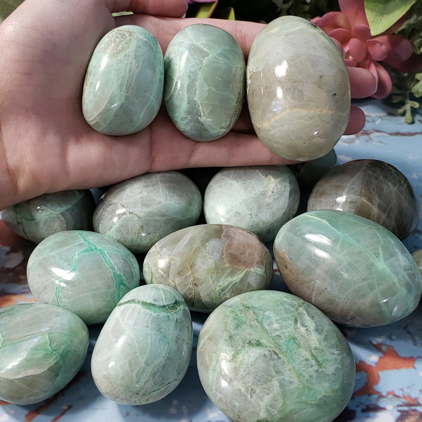 Garnierite Pocket Stones - Crystal Happenings