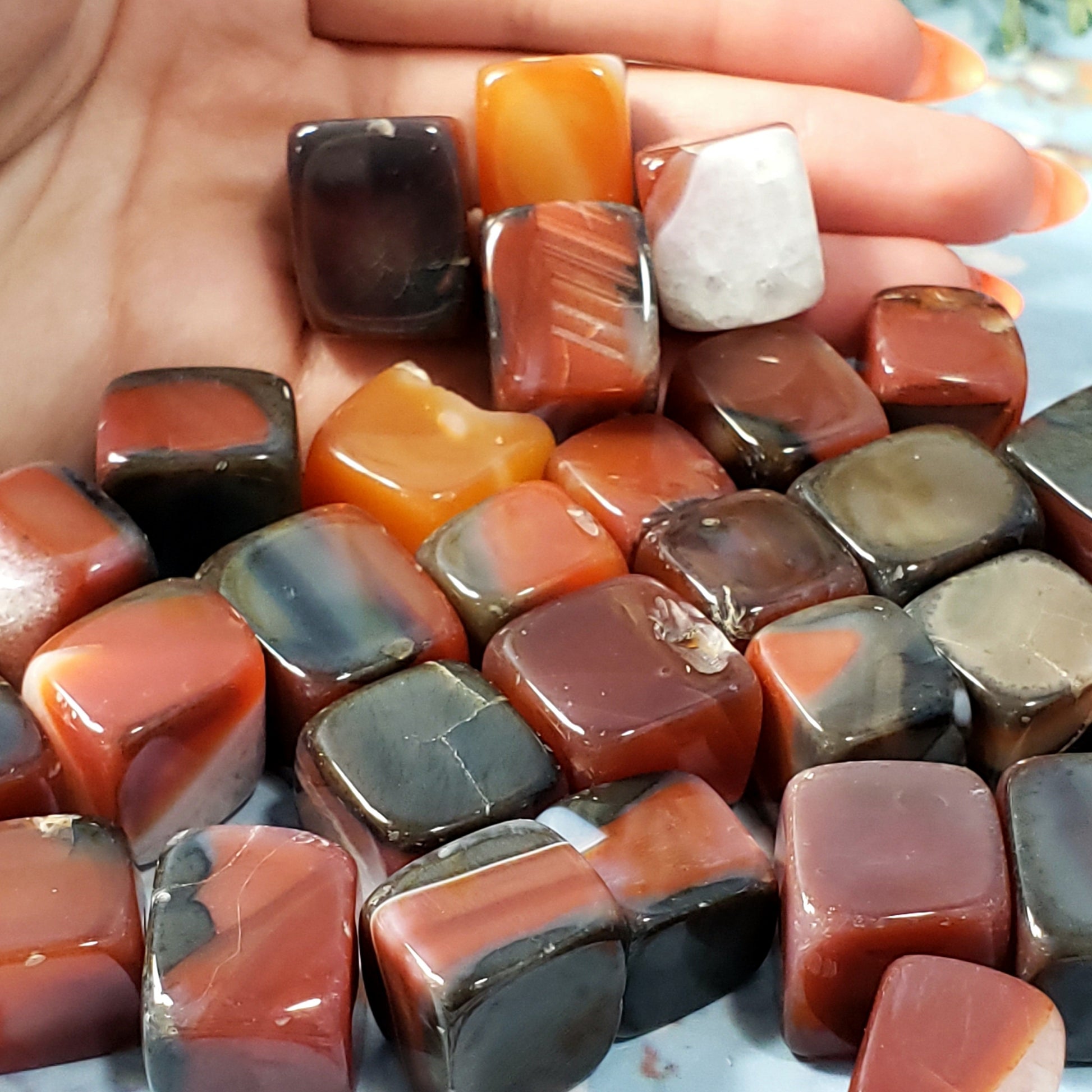 Carnelian Cube - Crystal Happenings