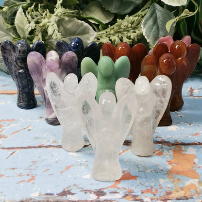 Carved Crystal Angels - Crystal Happenings