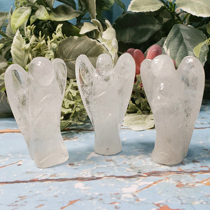 Carved Crystal Angels - Crystal Happenings