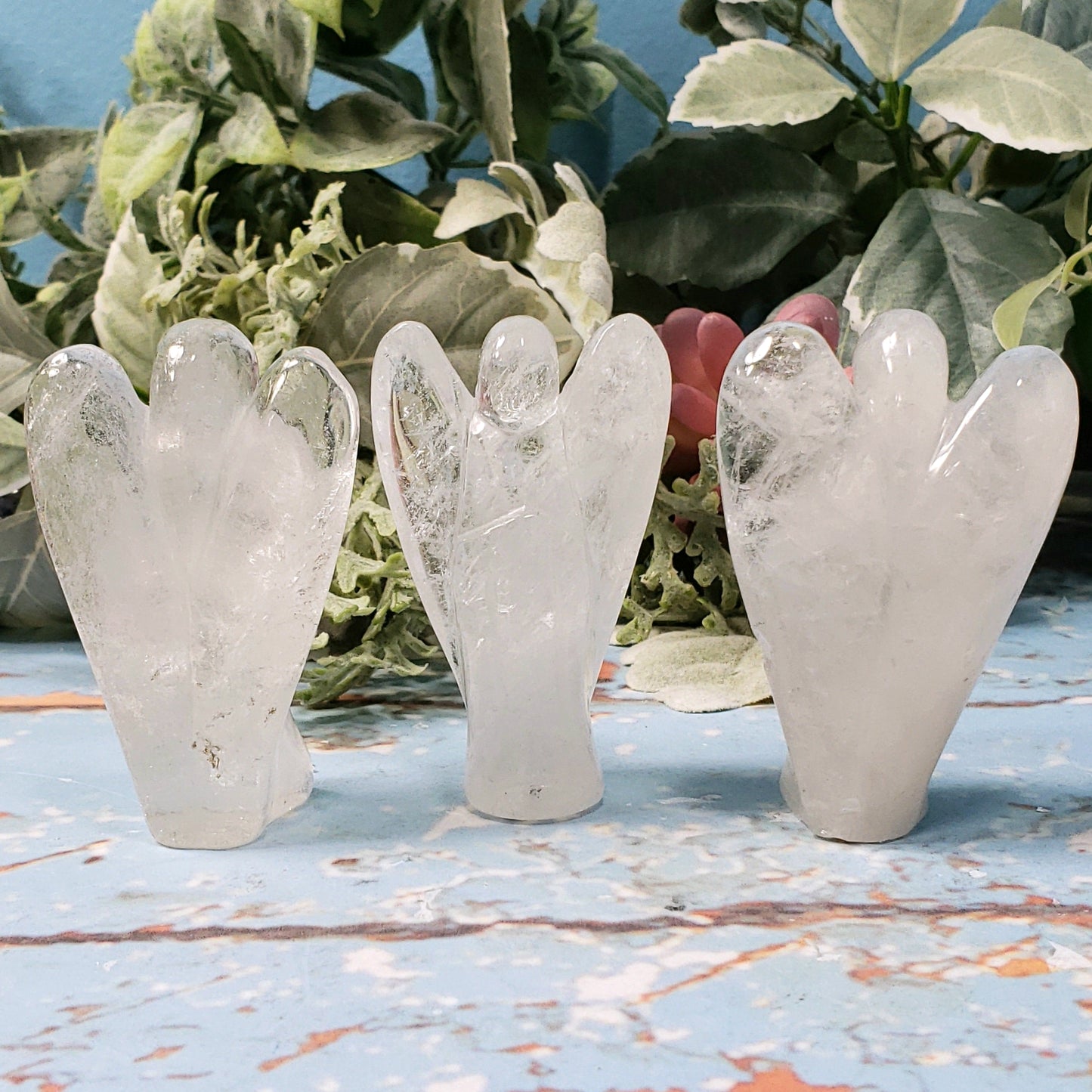 Carved Crystal Angels - Crystal Happenings