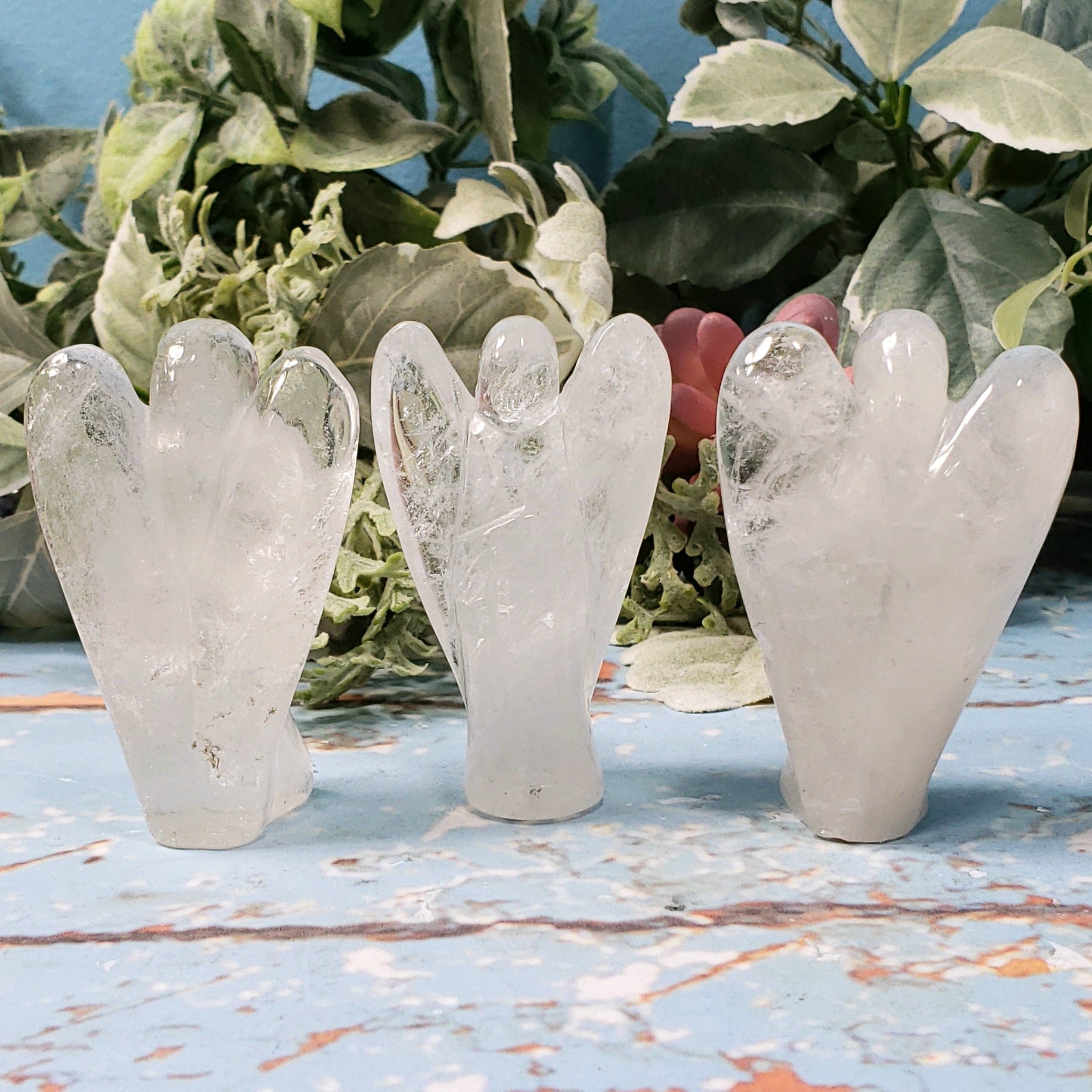 Carved Crystal Angels - Crystal Happenings