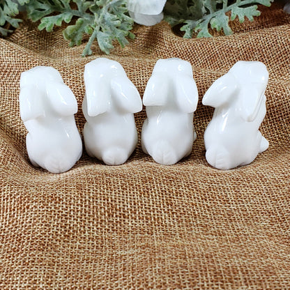 White Onyx Bunny - Crystal Happenings