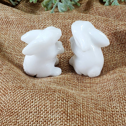 White Onyx Bunny - Crystal Happenings