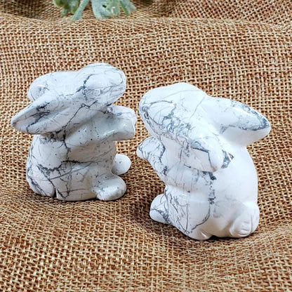 White Howlite Bunny - Crystal Happenings