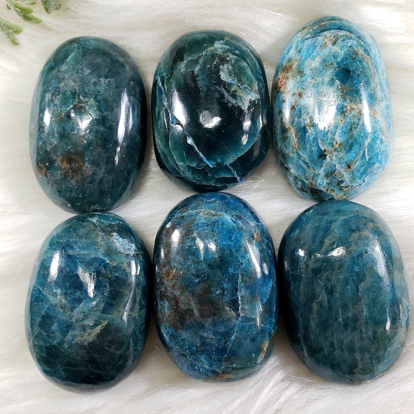 Blue Apatite Soap Stone - Crystal Happenings