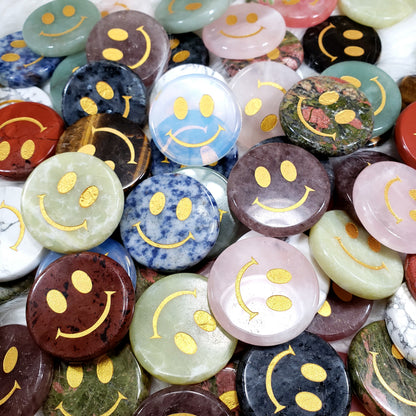 Crystal Smiley Face Coins - Crystal Happenings