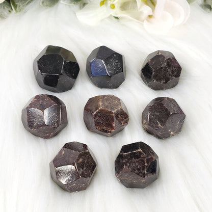 Faceted Alandine Garnet - Crystal Happenings