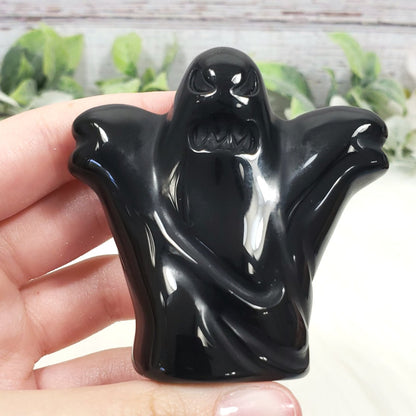 Black Obsidian - Scary Ghost - Crystal Happenings