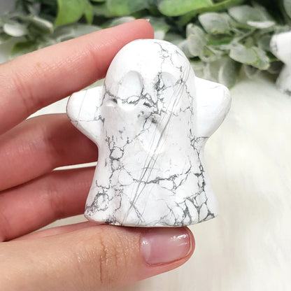 White Howlite - Matte Ghost - Crystal Happenings