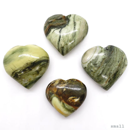 Serpentine Crystal Heart - Crystal Happenings