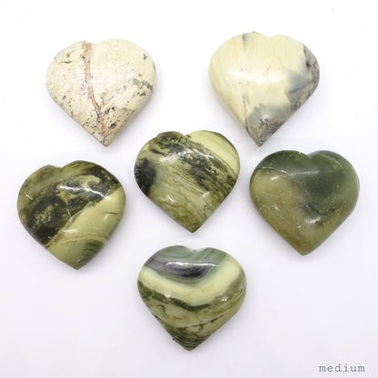 Serpentine Crystal Heart - Crystal Happenings