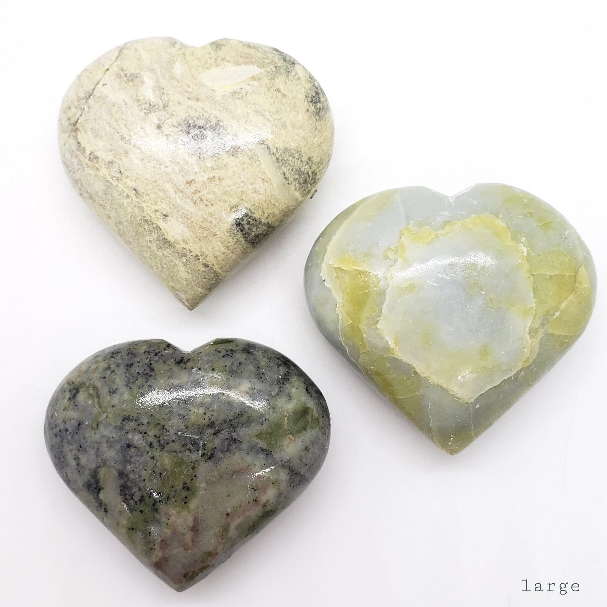 Serpentine Crystal Heart - Crystal Happenings