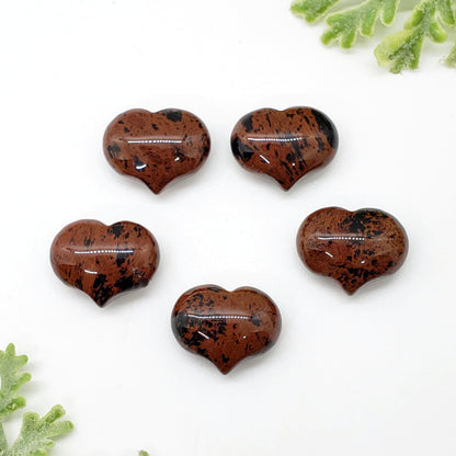 Mahogany Obsidian - 1 inch Sweet Heart - Crystal Happenings