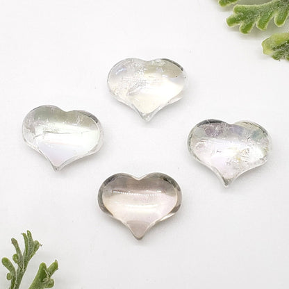 Aura Quartz - 1 inch Sweet Heart (25mm) - Crystal Happenings