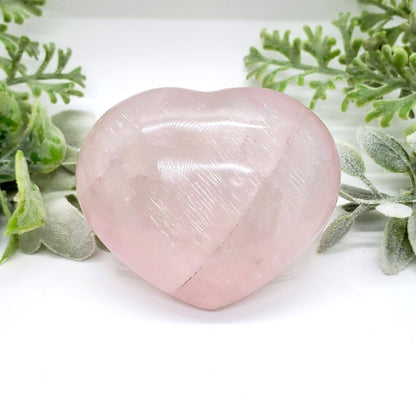 Rose Quartz Crystal Heart 30 - Crystal Happenings