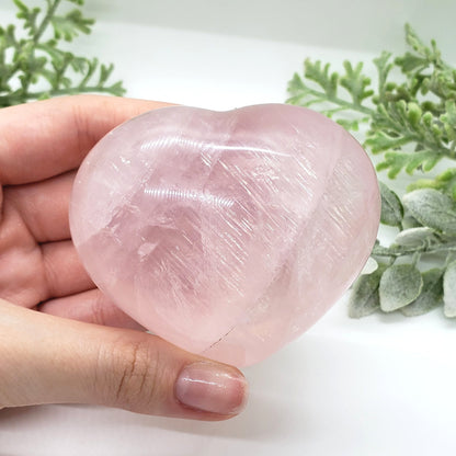 Rose Quartz Crystal Heart 30 - Crystal Happenings