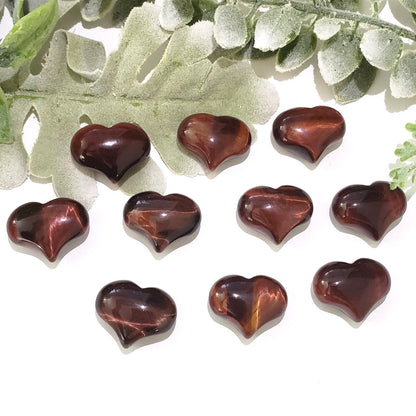 Red Tiger Eye Small Crystal Sweet Heart (25mm)