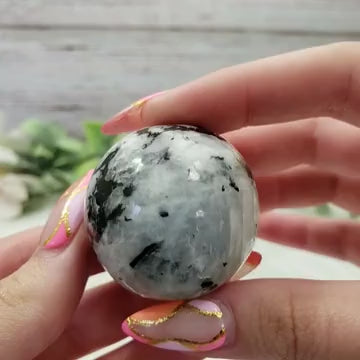 36mm Rainbow Moonstone Sphere