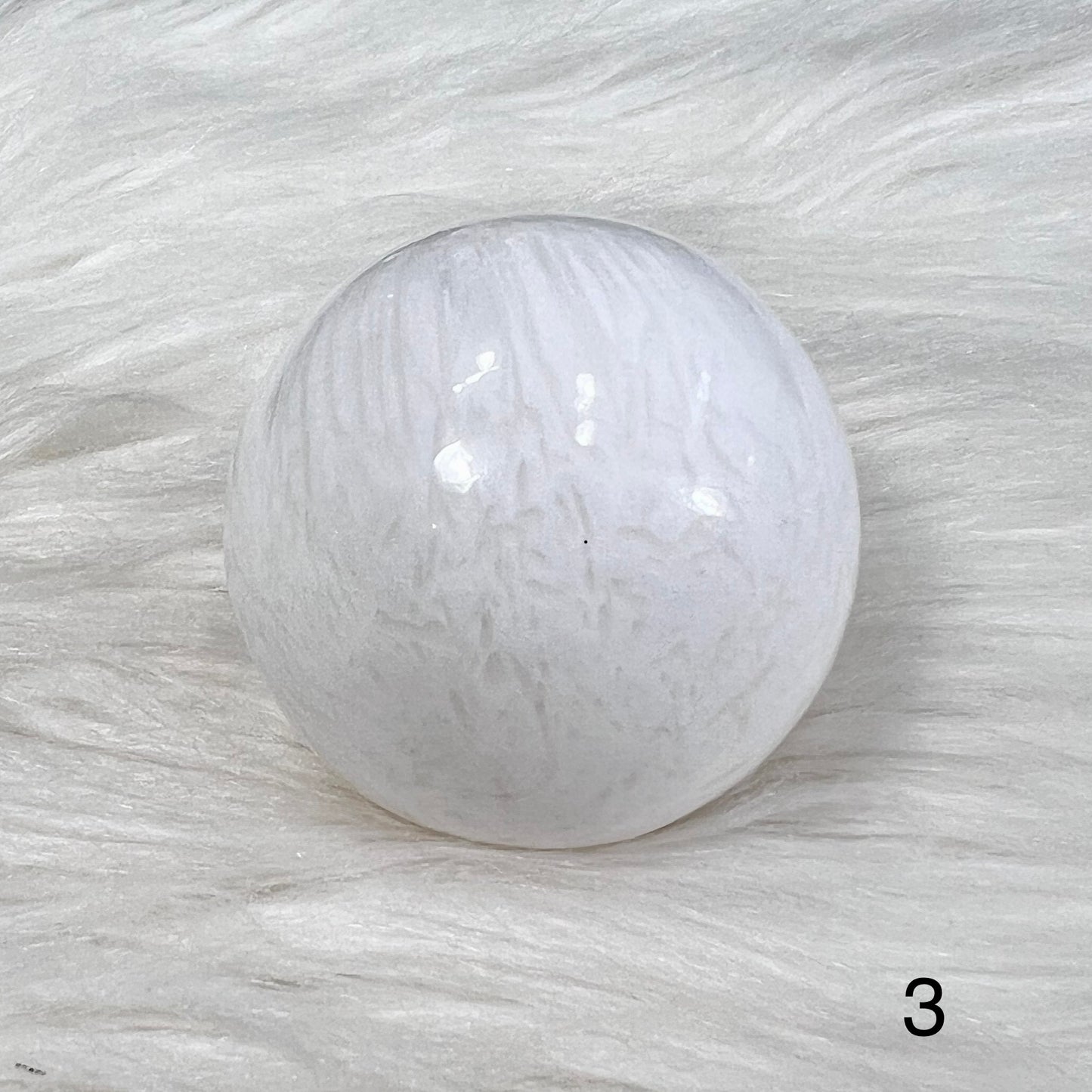 High-Quality Polished Scolecite Sphere