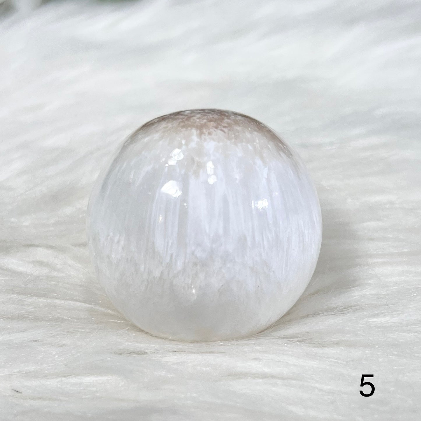 Polished Scolecite Sphere