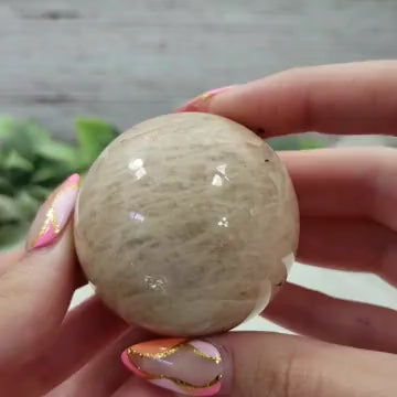 Natural Moonstone Sphere from India