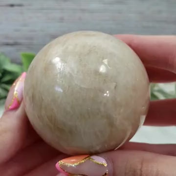 Natural Moonstone Sphere from India