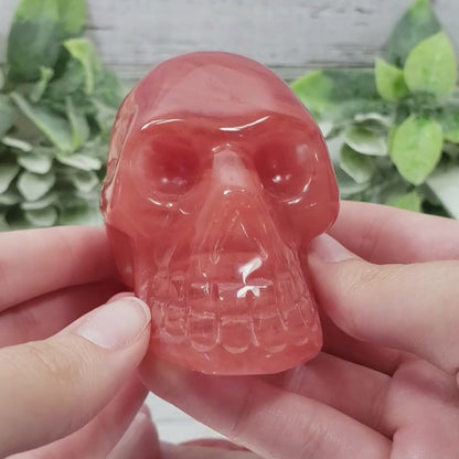 Cherry Quartz Skulls – Infuse Your Space with Joy and Positivity