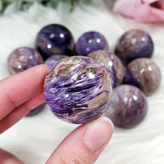 Pink Charoite Sphere *RARE*