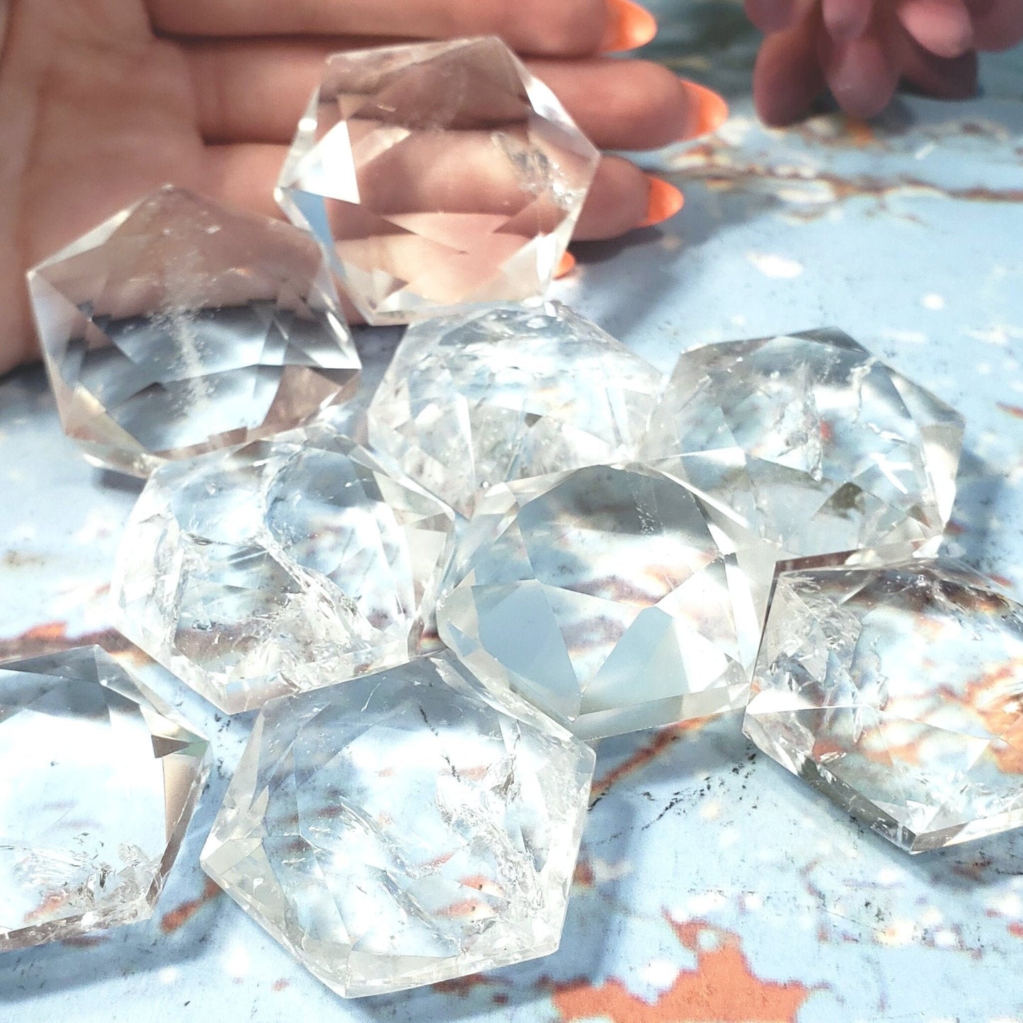 Clear Quartz Hexagon - High Grade Stones