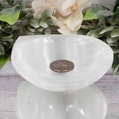 Selenite Water Drop Offering Bowl