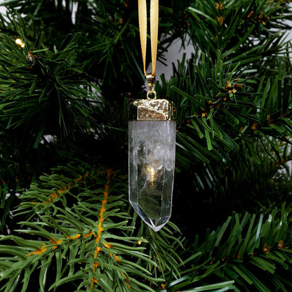 Clear Quartz Crystal Tree Ornament